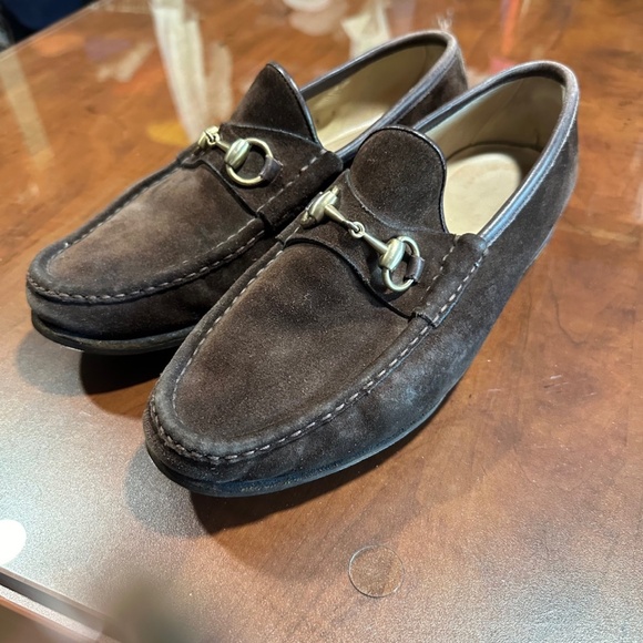 Mens Suede Gucci Loafers